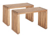 Riviera - Extendable Bench (Set of 2) - Natural Zuo Modern