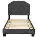 Button Tufted Bed With Nailhead Trim Home Essentials