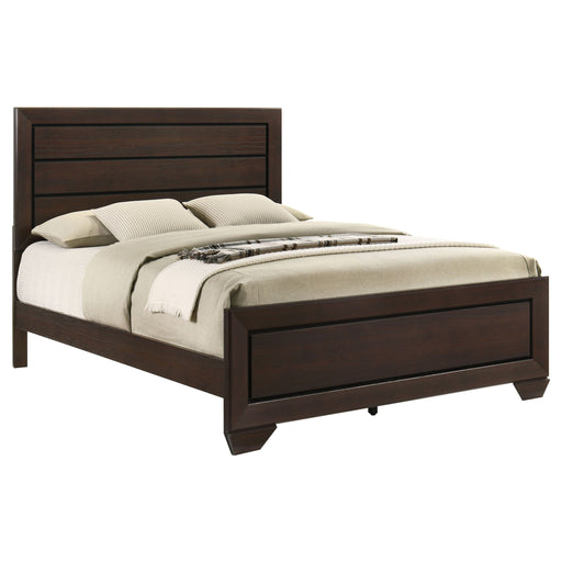 Harrison - Queen Panel Bed - Dark Brown Furniture Max