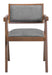 Delhi - Dining Chair (Set of 2) - Gray / Walnut Zuo Modern