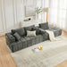 L - Shaped Sectional Sofa With Cup Holders & Side Pockets Home Essentials