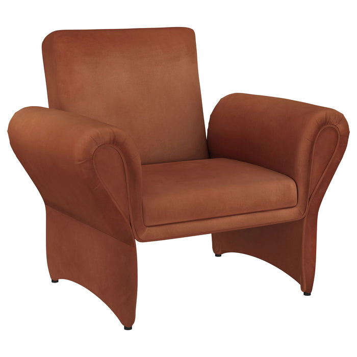 Whitney - Accent Armchair - Rusty Orange Furniture Max