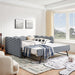 Gingham Daybed With USB Charging Port, Wave-Shaped Design Home Essentials