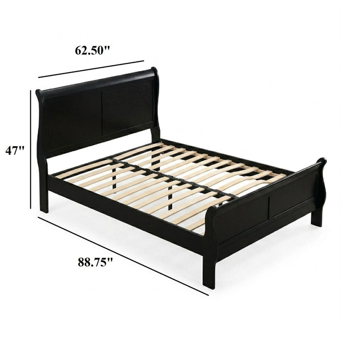 Louis Phillipe Sleigh Bed Home Essentials
