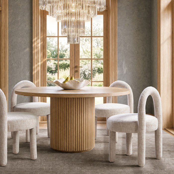 Penny - Round Arched Fully Upholstered Dining Side Chair (Set of 2) Jennifer Taylor Home