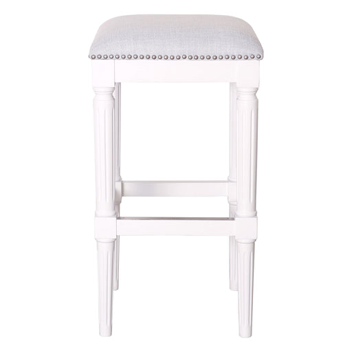 Square Stool With Upholstered Seat Home Essentials