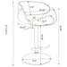Ergonomic Adjustable Bar Stool - Ivory Furniture Max