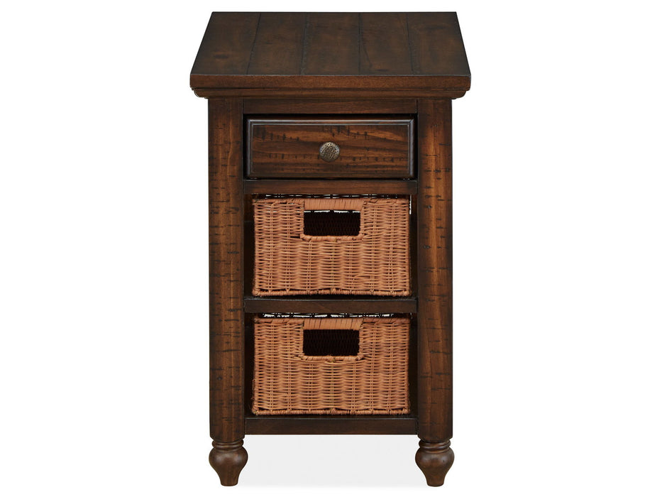 Cottage Lane - Wood Rectangular Chair Side End Table - Coffee Magnussen Furniture