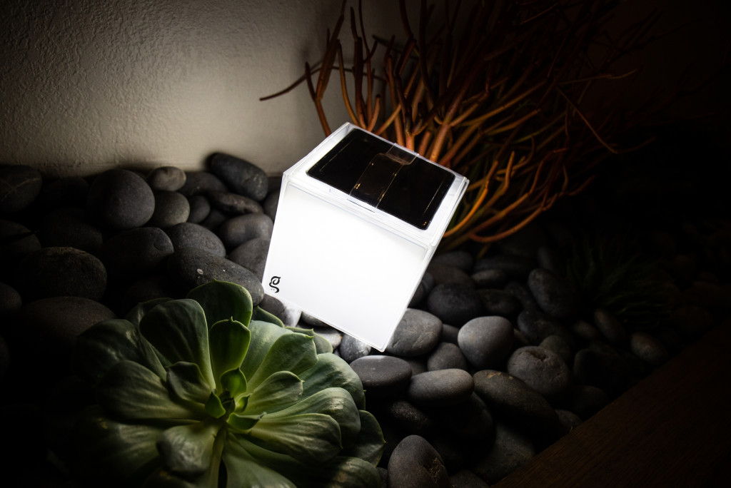 Modern Square Portable And Hangable Solar Lantern - White