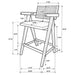 Remy - Bar Chair (Set of 2) With Upholstery - Walnut Furniture Max