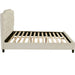 Modern Bed Frame With Tufted Upholstered Headboard Home Essentials