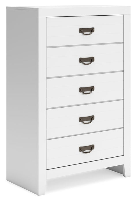 Binterglen - Five Drawer Chest - White Signature Design by Ashley®