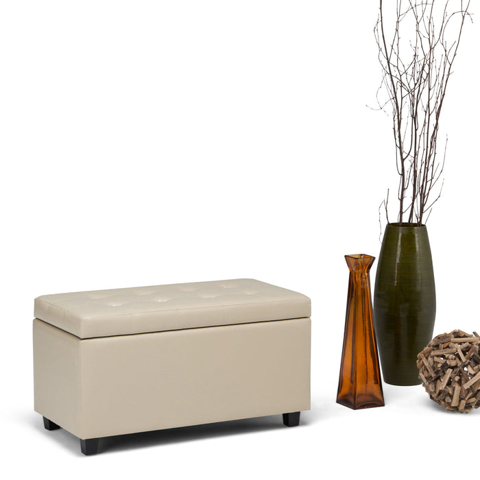 Cosmopolitan - Upholstered Storage Ottoman Simpli-Home