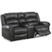 Power Reclining Loveseat With USB Port And Cup Holder Console - Black Home Essentials