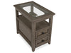 Paxton Place - Chairside End Table - Dovetail Gray Magnussen Furniture