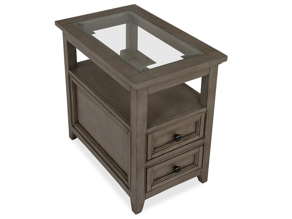 Paxton Place - Chairside End Table - Dovetail Gray Magnussen Furniture