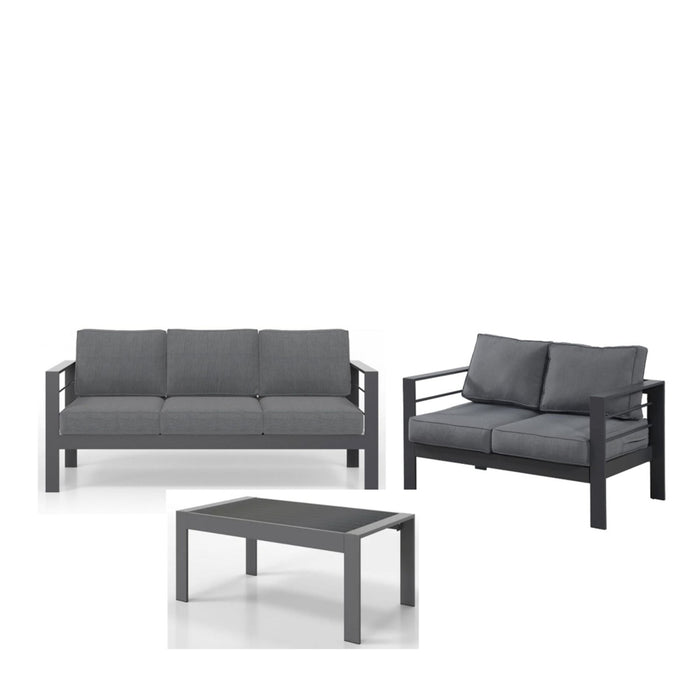 Outdoor Patio Set, All-Weather With Thick Cushions