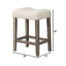 Transitional Style Counter Height Dining Stool With Footrest (Set of 2) Home Essentials