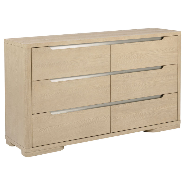 Mirador - 6 Drawer Bedroom Dresser - Natural Furniture Max
