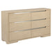 Mirador - 6 Drawer Bedroom Dresser - Natural Furniture Max