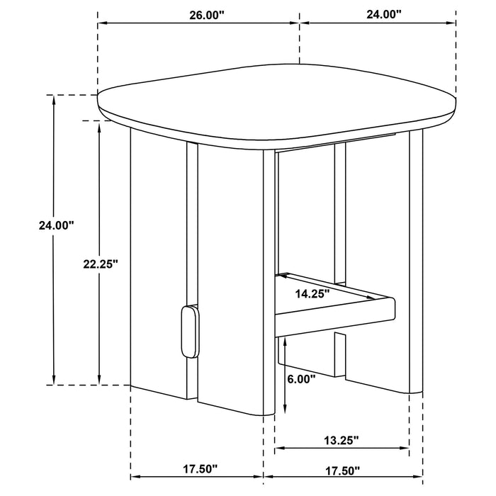 Kimpton - Table With Shelf Furniture Max