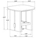 Kimpton - Table With Shelf Furniture Max