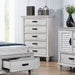 Lockeford - 5 Drawer Chest - White Furniture Max