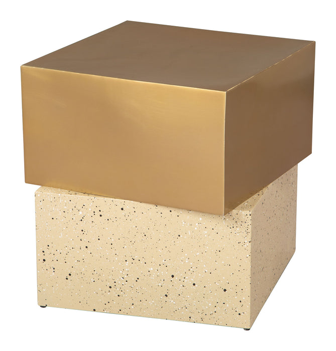 Cinza - Side Table - Gold / Beige Zuo Modern