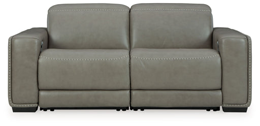 Correze - 2-Piece Power Reclining Sectional - Gray Signature Design by Ashley®