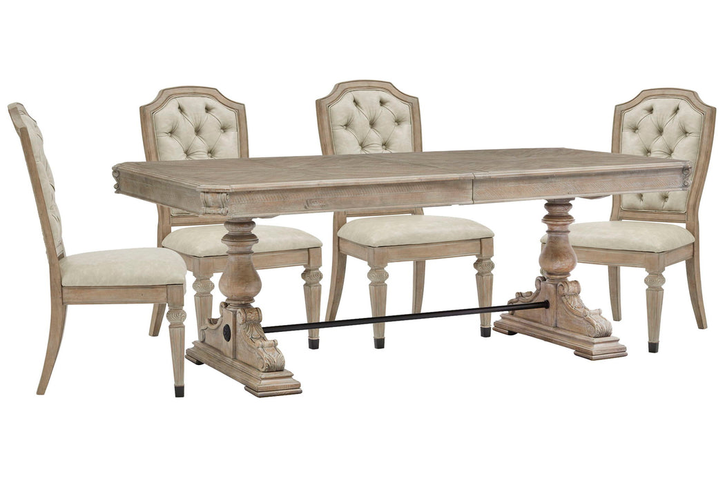 Marisol - Extendable Trestle Dining Table Set Magnussen Furniture