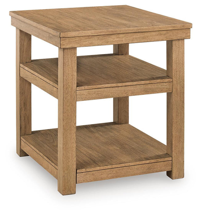 Wittenmyer - Rectangular End Table - Natural / Black Signature Design by Ashley®