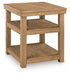 Wittenmyer - Rectangular End Table - Natural / Black Signature Design by Ashley®