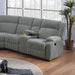 Power Motion Sectional LAF / RAF Loveseat With Console Cup Holders Home Essentials