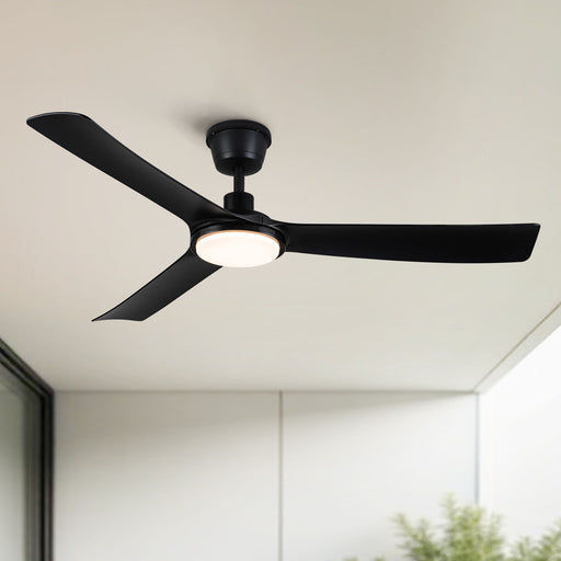 All Weather Outdoor Waterproof Ceiling Fan With Light And Quiet Motor For Patio Porch - Black Daily Nest
