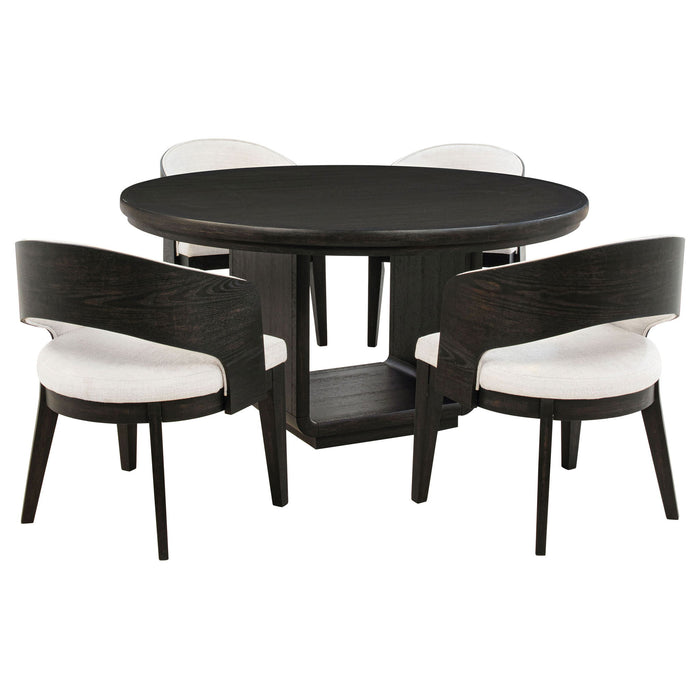Bangor - Round Dining Table Set With Arm Chairs Furniture Max