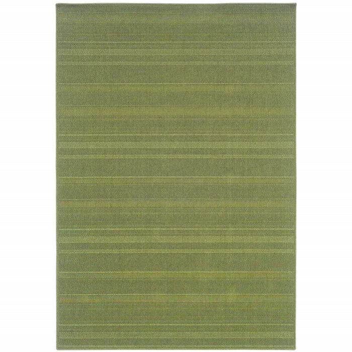 9' X 13' Stain Resistant Indoor / Outdoor Area Rug - Green