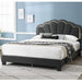 Bed With Floral Design Headboard And Built In LED Lighting Home Essentials