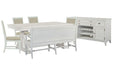 Heron Cove - Extendable Trestle Dining Table Set Magnussen Furniture