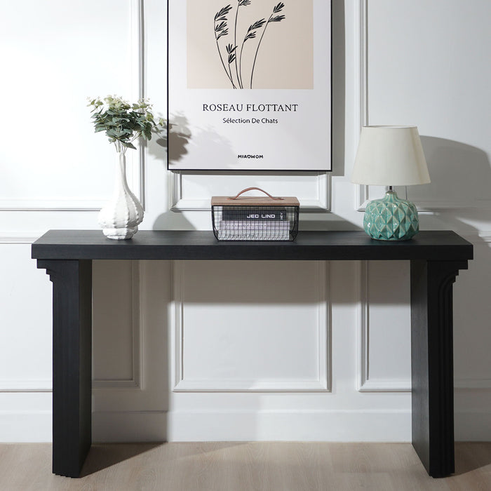 Console Table With Decorative Molding Home Essentials