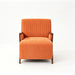 Armrest Accent Chair - Dark Orange Home Essentials