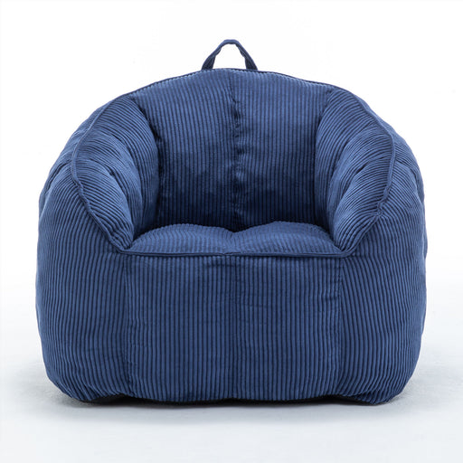 Giant Bean Bag Chair Sofa For Living Room - Dark Blue Home Essentials