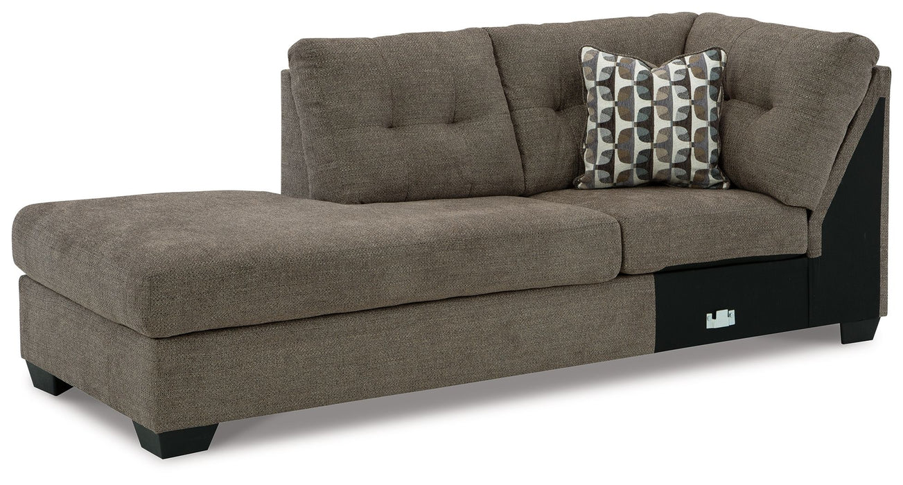Mahoney - Laf Corner Chaise - Chocolate Signature Design by Ashley®