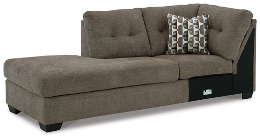 Mahoney - Laf Corner Chaise - Chocolate Signature Design by Ashley®