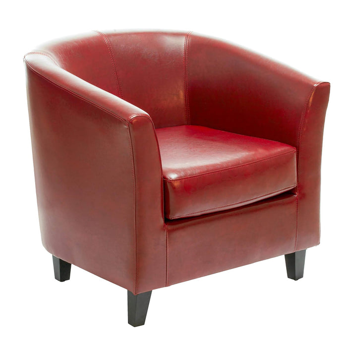Zenithon - Upholstered Club Chair With Rounded Back