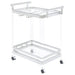 Kempton - 2 Tier Bar Cart - Chrome Furniture Max