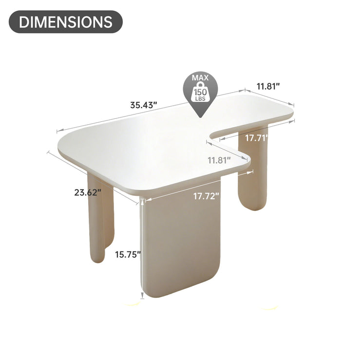 L-Shape Coffee Table For Living Room Home Essentials