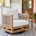 Outdoor Swivel Base Chair & Cushions Noble House