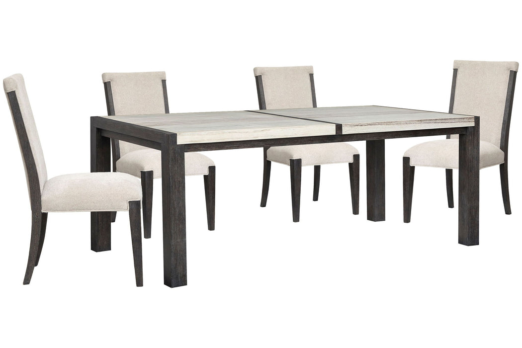 Plum Creek - 5 Piece Rectangular Dining Table Set Magnussen Furniture