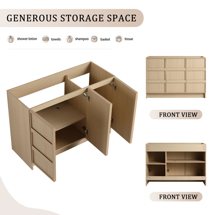 Freestanding Bathroom Vanity With Soft Close Doors Home Essentials