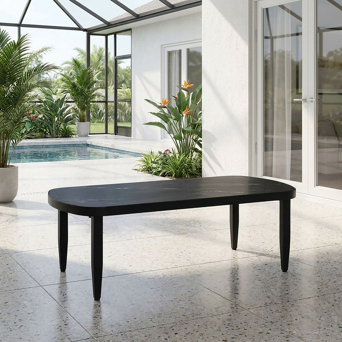 Outdoor Elegance Table, Rounded Corners Life Outside